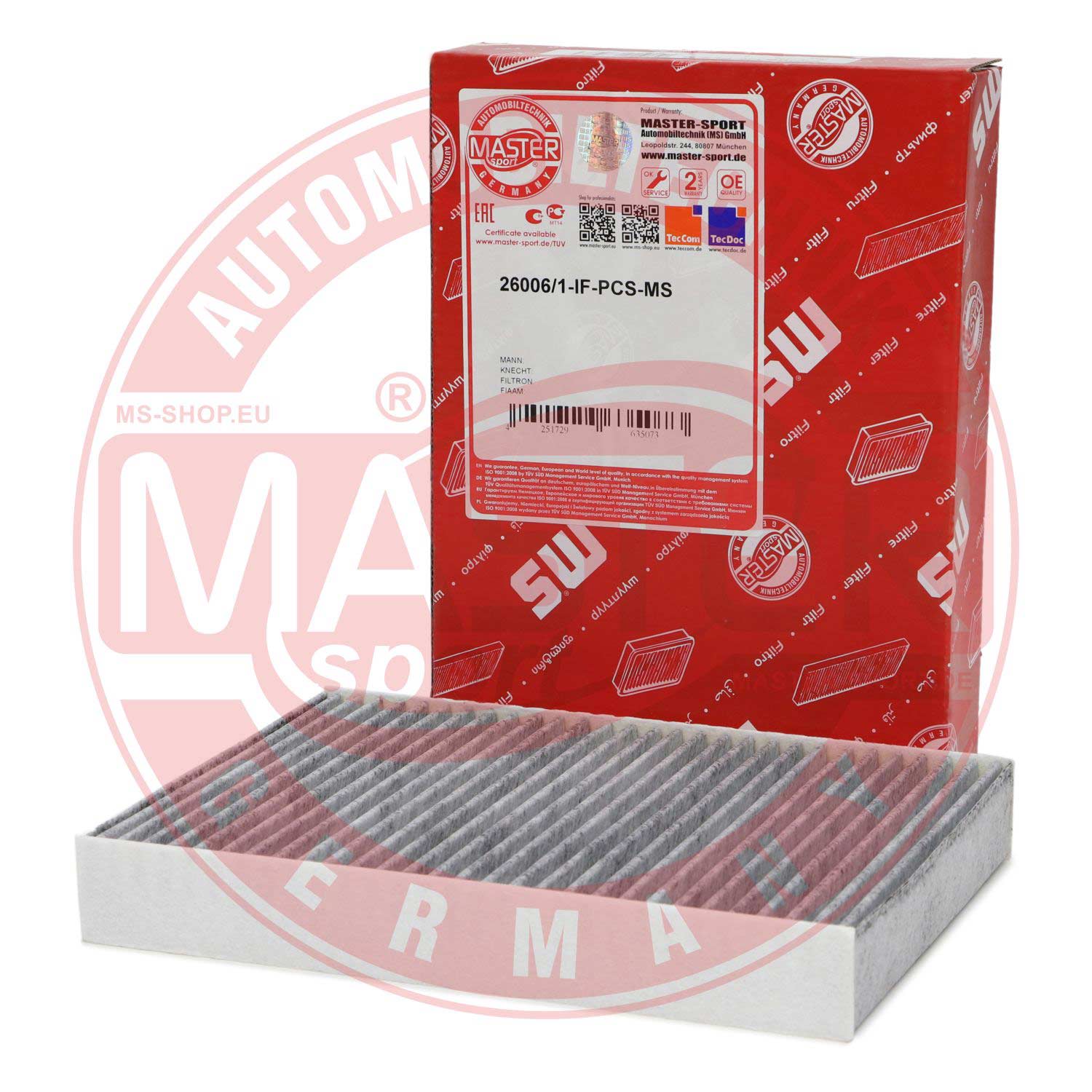 Filtru polen MASTERSPORT GERMANY 26006/1-IF-PCS-MS